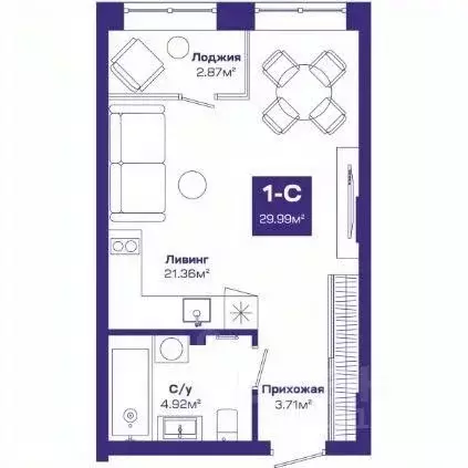 Студия Новосибирская область, Новосибирский район, Краснообск рп, 7-й ... - Фото 1