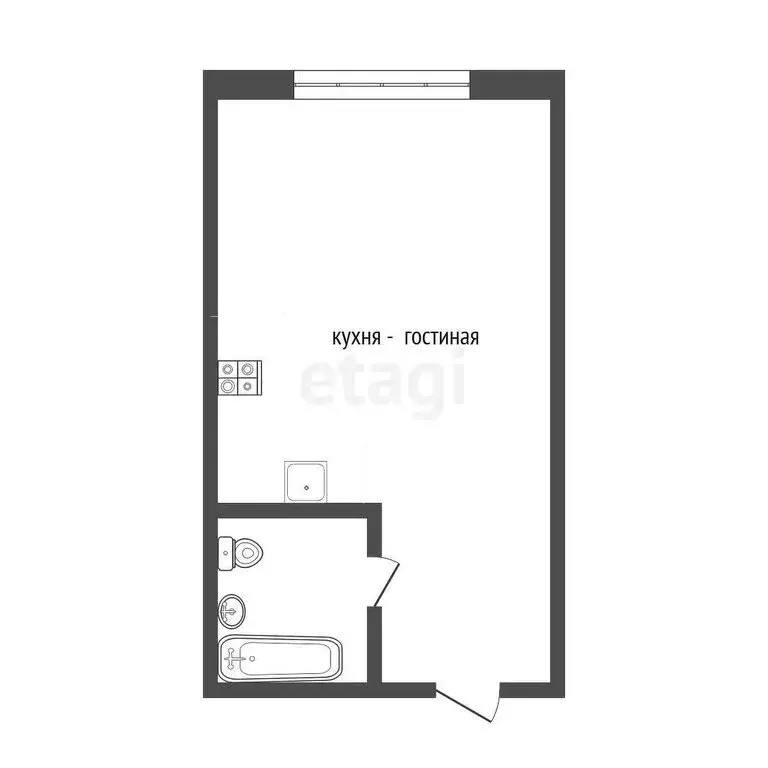 Квартира-студия: Сочи, улица Ленина, 290/7к2 (26.8 м) - Фото 0