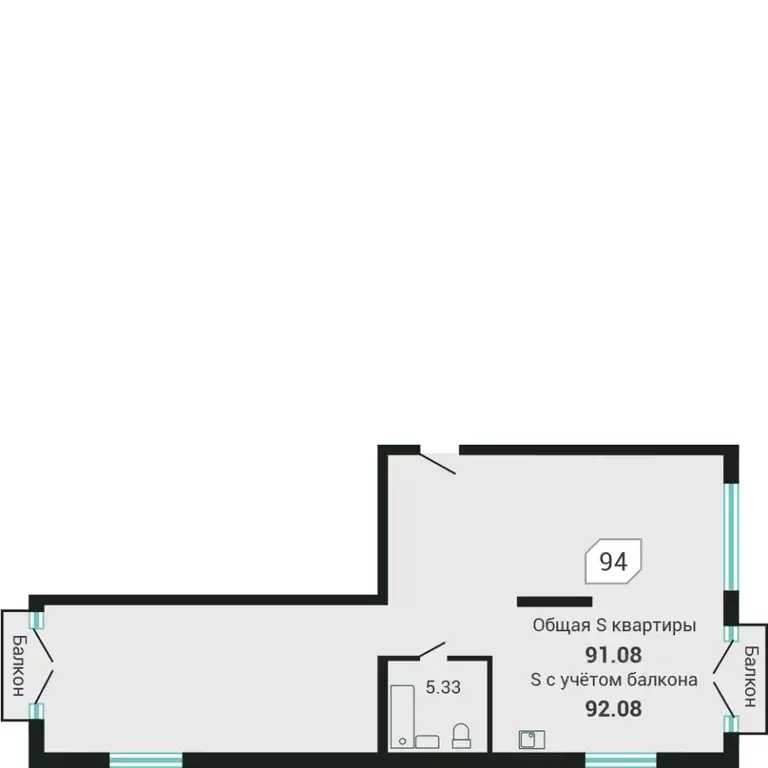 3-к кв. Приморский край, Владивосток Санаторная мкр, ул. Третья, 5В ... - Фото 1