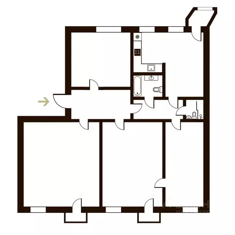 4-к кв. Москва Никитский бул., 12 (141.4 м) - Фото 2
