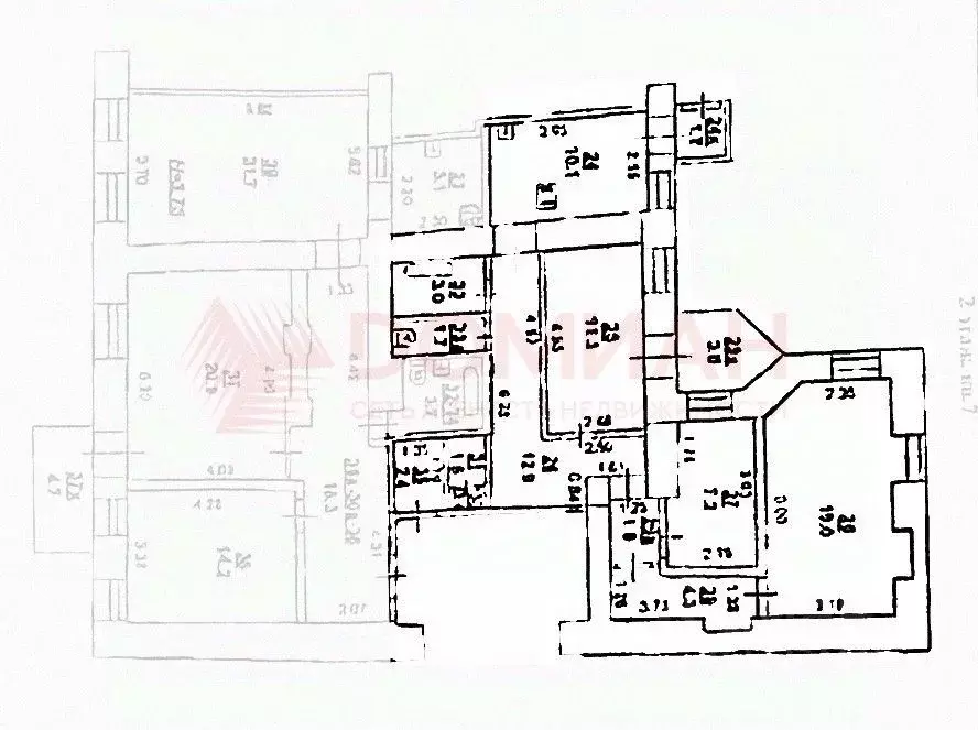 3-к кв. Ростовская область, Ростов-на-Дону Тургеневская ул., 53/16 ... - Фото 1