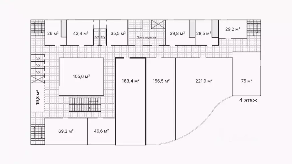Офис в Тюменская область, Тюмень ул. Осипенко, 79 (163 м) - Фото 2