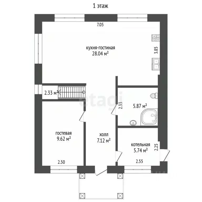 Дом в Башкортостан, Стерлитамакский район, Отрадовский сельсовет, с. ... - Фото 2