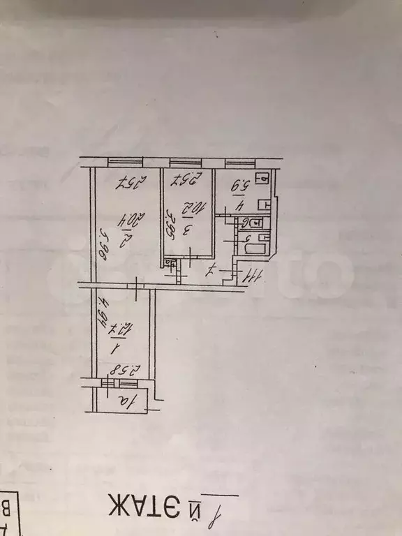 3-к. квартира, 60 м, 1/9 эт. - Фото 0