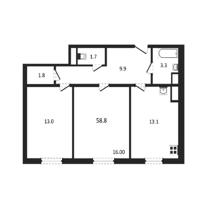 2-к кв. Волгоградская область, Городищенский район, Царицынское с/пос, ... - Фото 1
