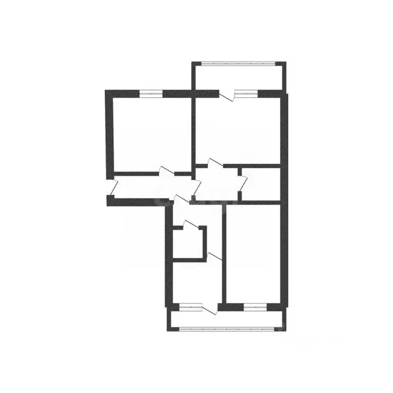 3-к кв. Курганская область, Курган Заозерный жилрайон, 4-й мкр, 12А ... - Фото 2