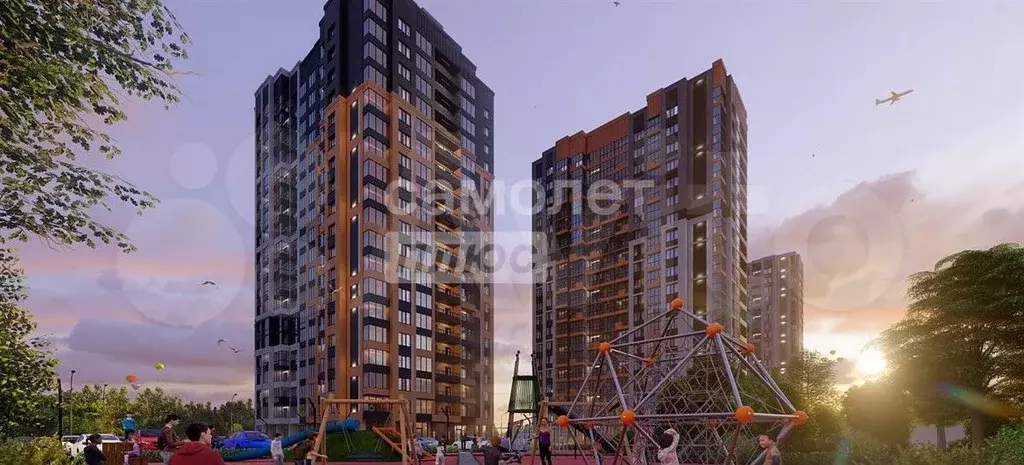 1-к. квартира, 35,6 м, 7/19 эт. - Фото 1