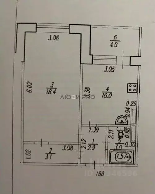 1-к кв. Башкортостан, Уфа Шакша-Южная жилрайон, ул. Гвардейская, 58к2 ... - Фото 2