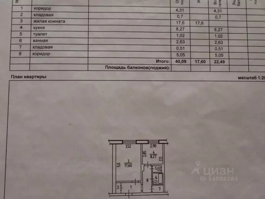 1-к кв. Белгородская область, Старый Оскол Конева мкр, 6А (40.0 м) - Фото 1