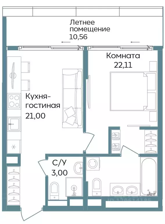 2-к кв. Крым, Саки ул. Морская (56.67 м) - Фото 0