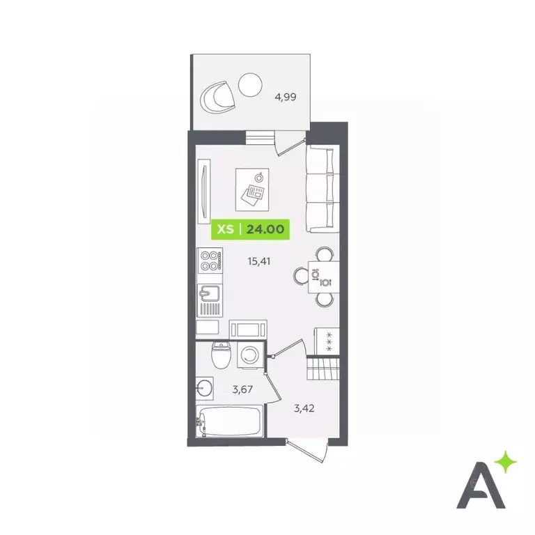 Студия Ленинградская область, Кудрово г. Всеволожский район, Заневское ... - Фото 1