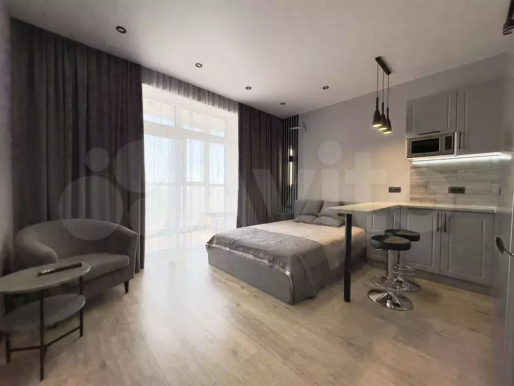 Квартира-студия, 34 м, 11/19 эт. - Фото 0