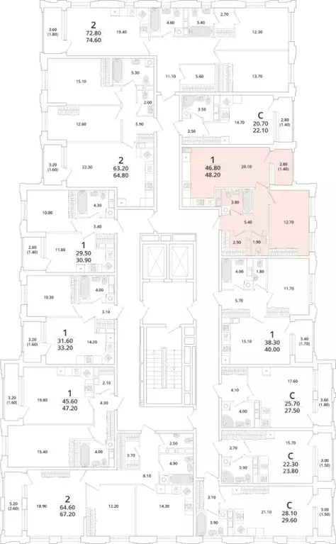 1-к кв. Санкт-Петербург Планерная ул., 99 (48.3 м) - Фото 1