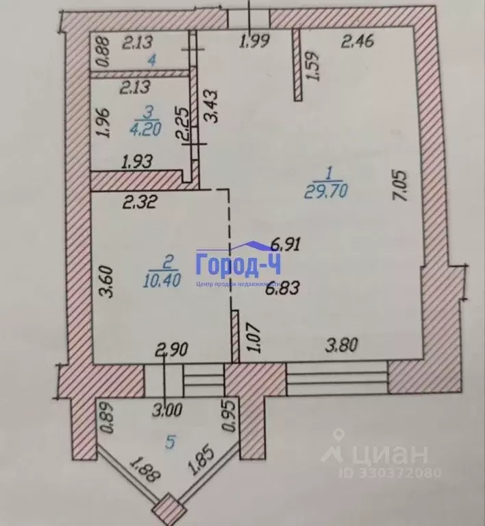 1-к кв. Чувашия, Чебоксары ул. Чапаева, 2 (54.2 м) - Фото 1