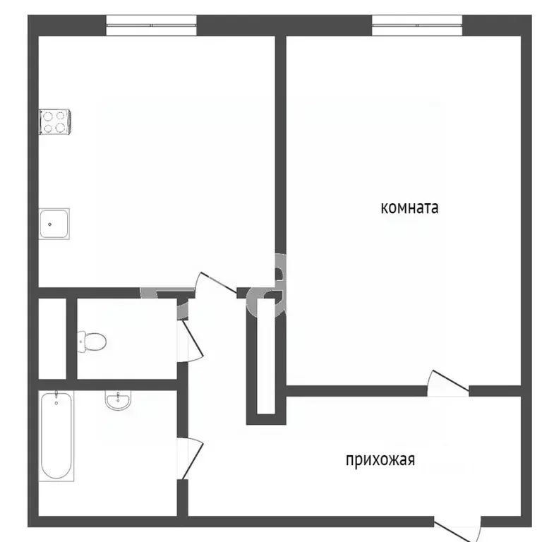 1-к кв. Тюменская область, Тобольск 7А мкр, 35А (32.0 м) - Фото 1