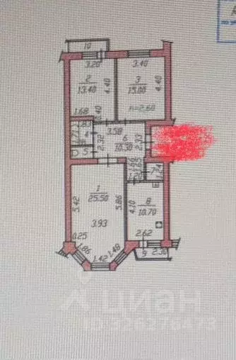 3-к кв. Чувашия, Чебоксары ул. Константина Иванова, 81к1 (81.1 м) - Фото 1