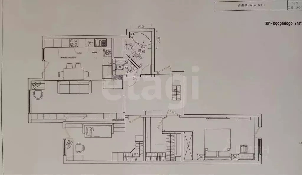 3-к кв. Татарстан, Казань ул. Аметьевская магистраль, 16к1 (85.8 м) - Фото 2