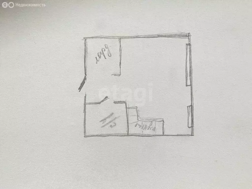 1-комнатная квартира: Барнаул, улица Сергея Семёнова, 27к2 (25.4 м) - Фото 0