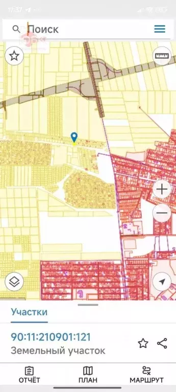 Участок в Крым, Сакский район, Суворовское с/пос, Нарцисс ОК 67 (8.0 ... - Фото 1