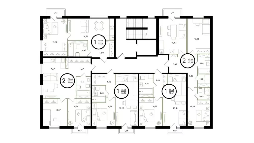2-комнатная квартира: Тюмень, улица Александра Звягина, 7 (63.35 м) - Фото 1