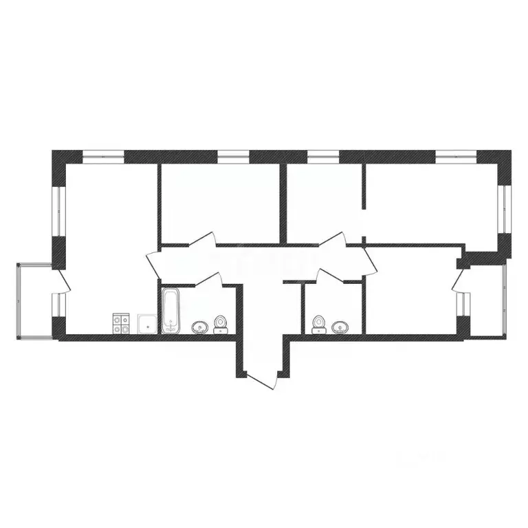 3-к кв. Калужская область, Обнинск Белкинская ул., 36/1 (93.1 м) - Фото 2