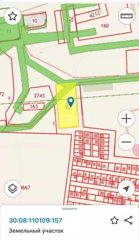 Участок в Астраханская область, Наримановский район, с. Солянка ул. ... - Фото 0