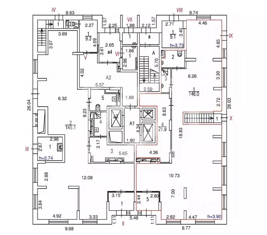 Помещение свободного назначения в Москва ул. Дмитрия Ульянова, 45 (185 ... - Фото 2