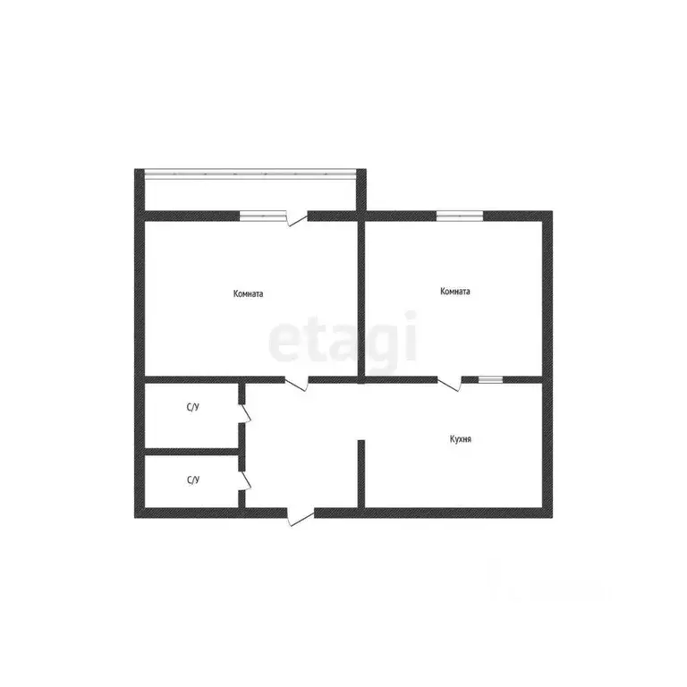 2-к кв. Приморский край, Владивосток 71-й мкр, ул. Ватутина, 4А (47.7 ... - Фото 1