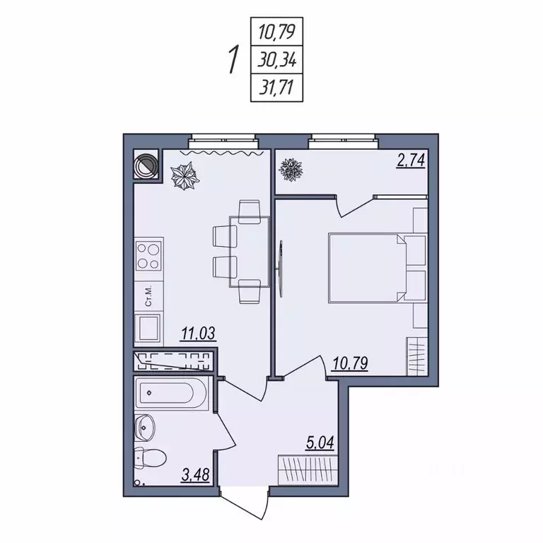 1-к кв. Волгоградская область, Волгоград ул. Тракторостроителей, 31/1 ... - Фото 0