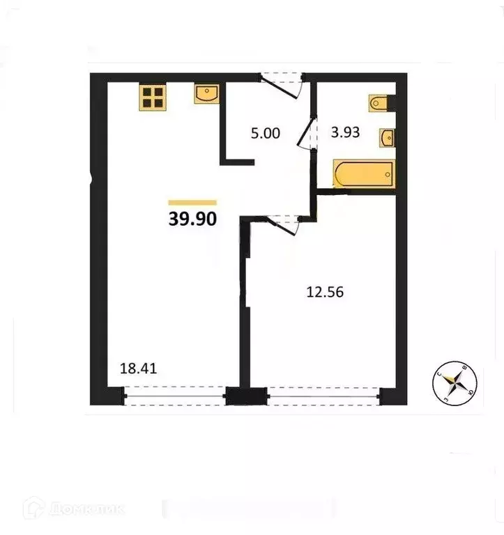 Продаётся 2-к квартира, 39.9 м - Фото 0