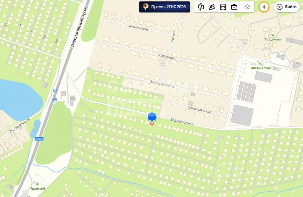 Участок в Алтайский край, Барнаул городской округ, пос. Плодопитомник ... - Фото 0