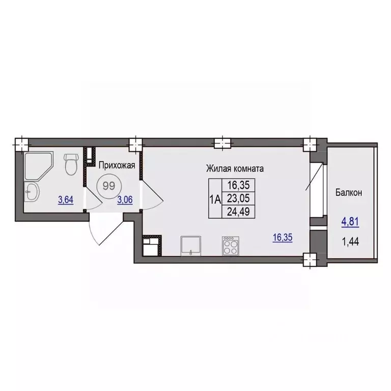 1-к кв. Псковская область, Псковский район, Завеличенская волость, д. ... - Фото 1