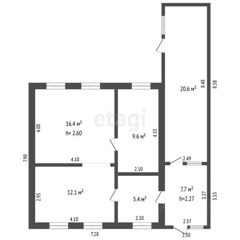 Дом в Тюменская область, Ишим ул. Серебрянка, 42 (68 м) - Фото 1