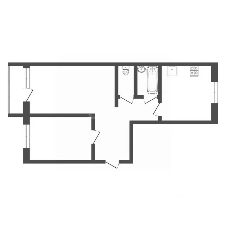 2-к кв. Тульская область, Богородицк ул. Володарского, 22 (60.1 м) - Фото 2