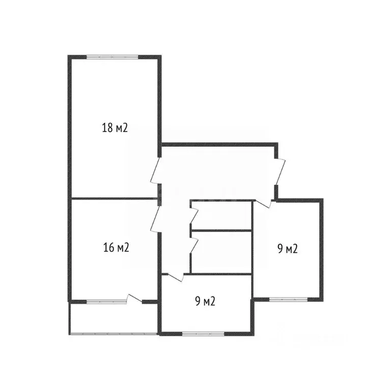 3-к кв. Белгородская область, Белгород ул. Щорса, 40 (60.0 м) - Фото 2