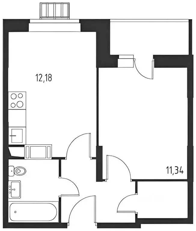 1-к кв. москва ш. рязановское, 31к2 (36.2 м) - Фото 1