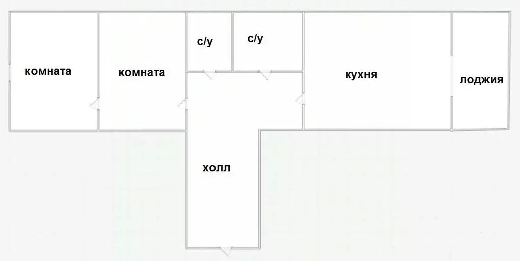 2-к кв. Московская область, Люберцы городской округ, Октябрьский пгт ... - Фото 1