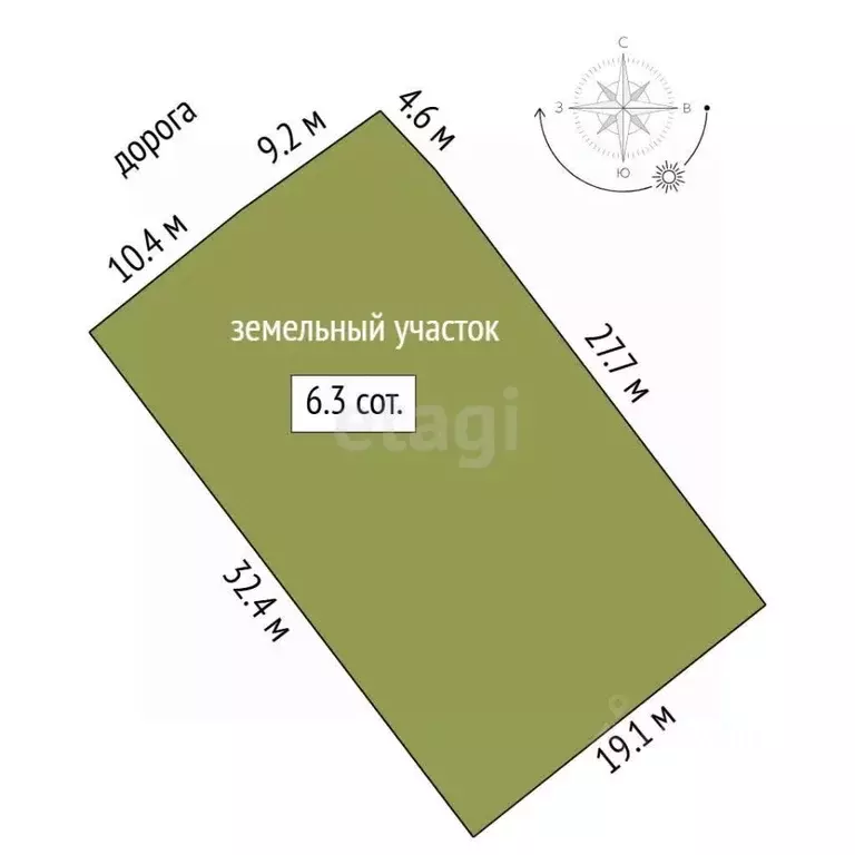 Участок в Тюменская область, Тюмень Железнодорожник садовое ... - Фото 1