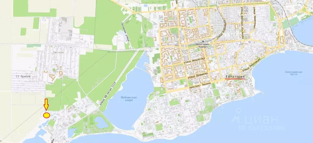 Участок в Крым, Сакский район, с. Уютное ул. Большая Морская (5.0 ... - Фото 2