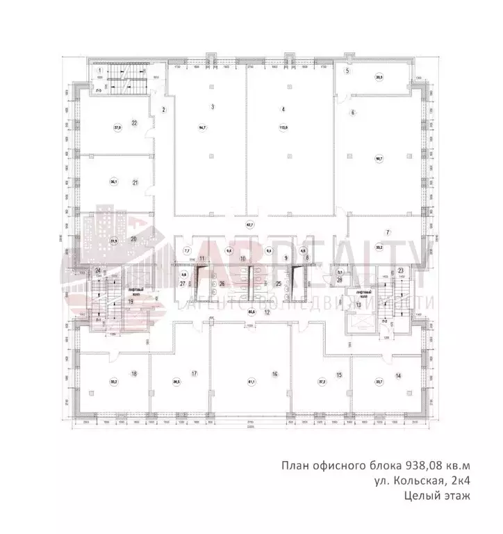 Офис в Москва Кольская ул., 2к4 (938 м) - Фото 2