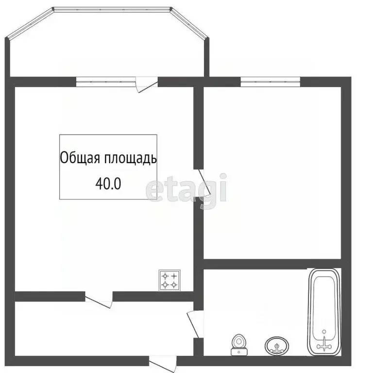 2-к кв. Новосибирская область, Новосибирск Рябиновая ул., 10/1 (40.0 ... - Фото 2