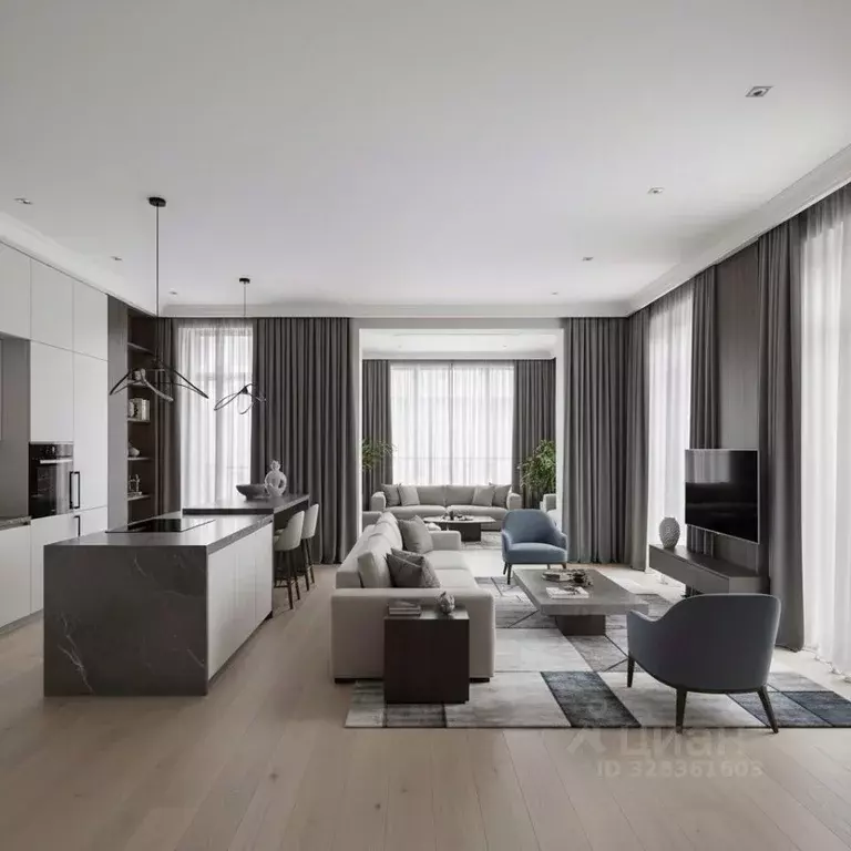 3-к кв. Москва ул. Большая Полянка, 9С1 (180.0 м) - Фото 1