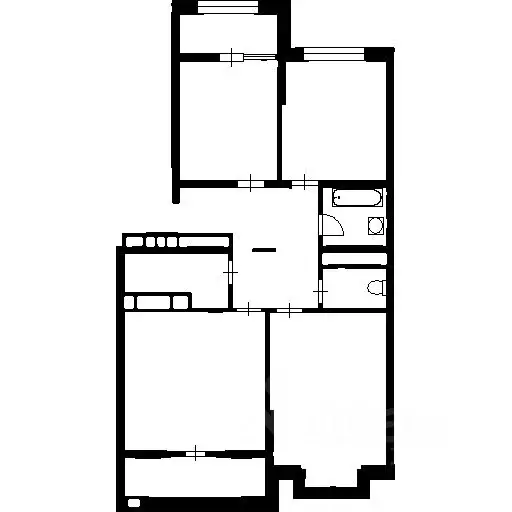 3-к кв. Краснодарский край, Краснодар Школьный мкр, ул. Школьная, 1 ... - Фото 2
