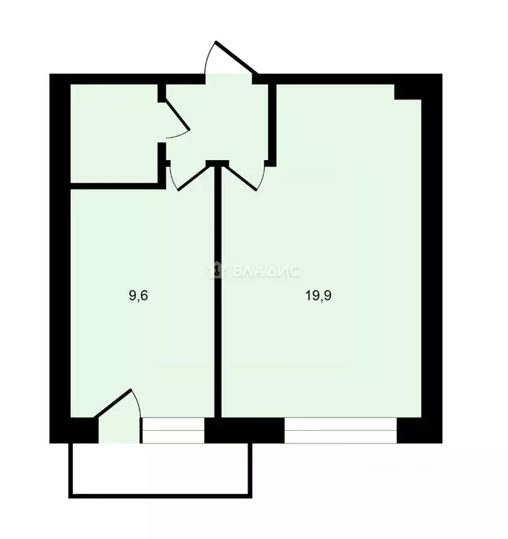 1-к кв. Москва Большая Марьинская ул., 5 (34.8 м) - Фото 1