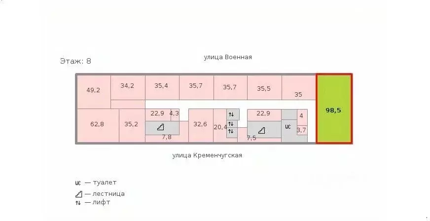 Офис в Санкт-Петербург Кременчугская ул., 19к1 (99 м) - Фото 1