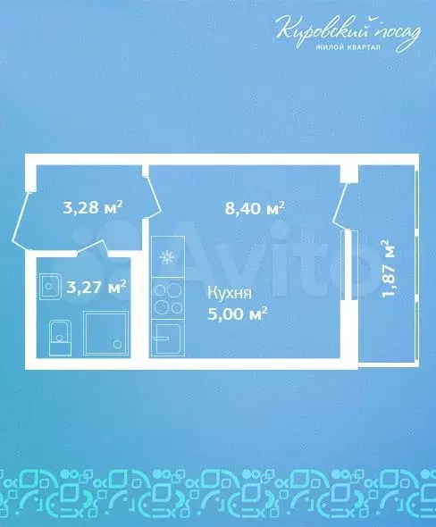 Квартира-студия, 21,8м, 5/9эт. - Фото 0