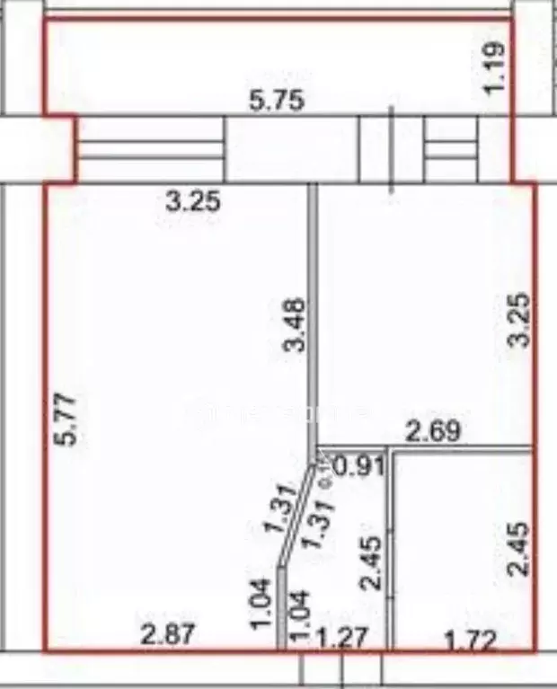 1-к кв. Кировская область, Киров Лосево сл., 1 (37.3 м) - Фото 2