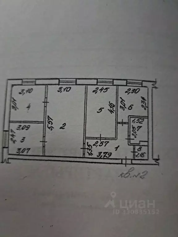 4-к кв. Белгородская область, Губкин ул. Лизы Чайкиной, 2 (60.0 м) - Фото 1