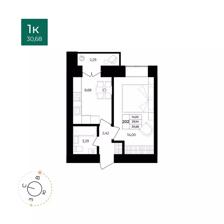 1-к кв. Ярославская область, Ярославль Северный жилрайон, 15-й мкр, ... - Фото 1