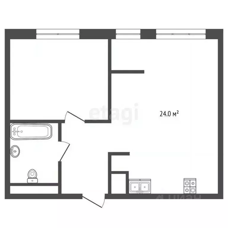 1-к кв. Тюменская область, Тюменский муниципальный округ, д. Дербыши ... - Фото 1